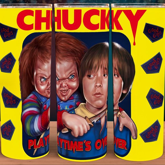Chucky Playtime's Over Child's Play Cup Mug Tumbler - Picture 1 of 1